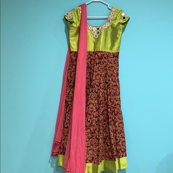 Kalankari anarkali dress - Picture 3 of 7